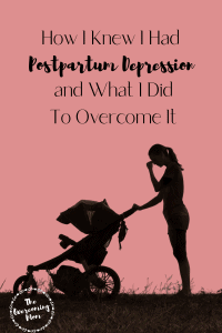 How I knew I had postpartum depression, and what I did to overcome it (Picture of mother pushing stroller in the grass)